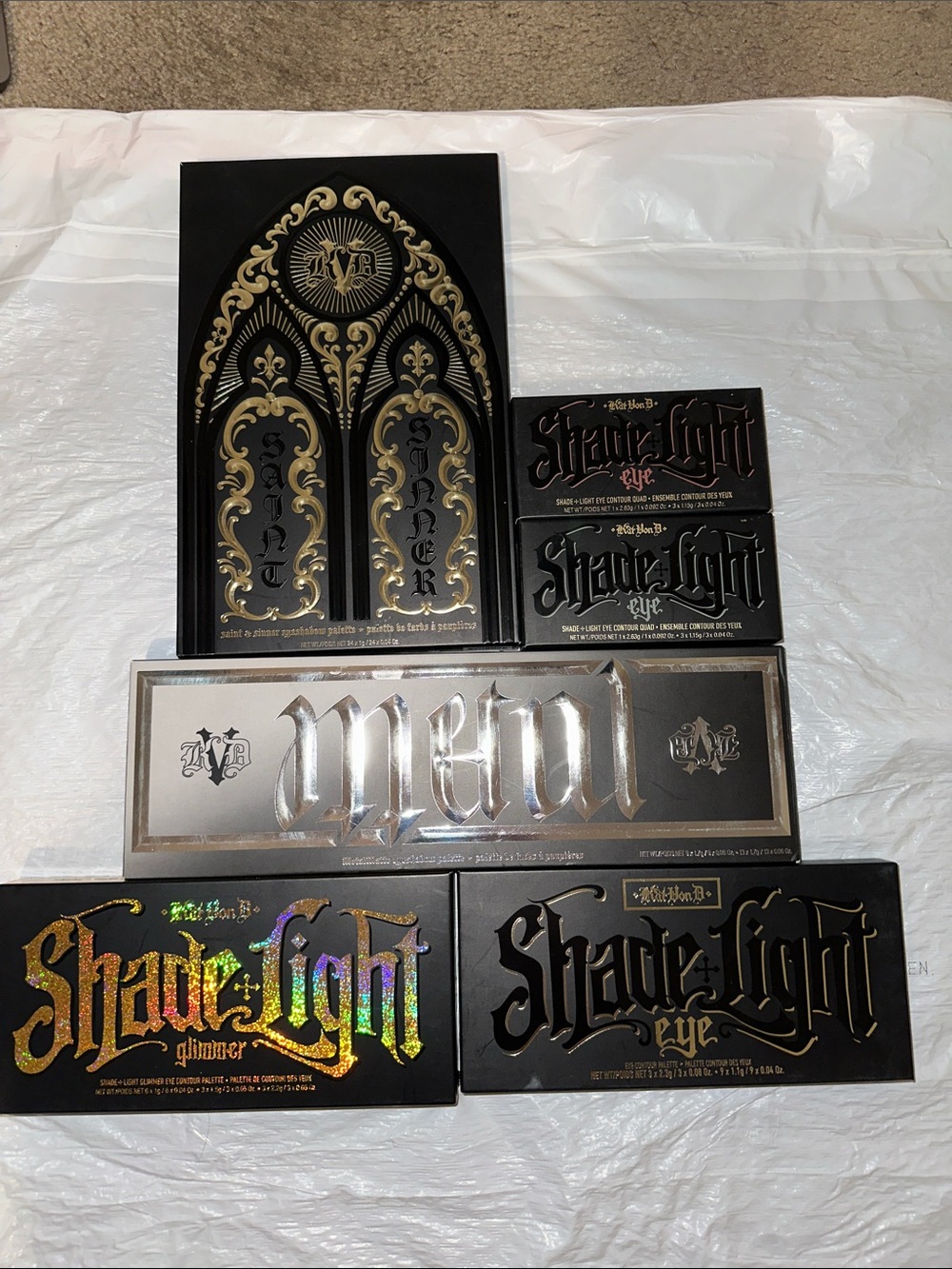 Kat Von D Black and Gold Eyeshadow Palette Collection
